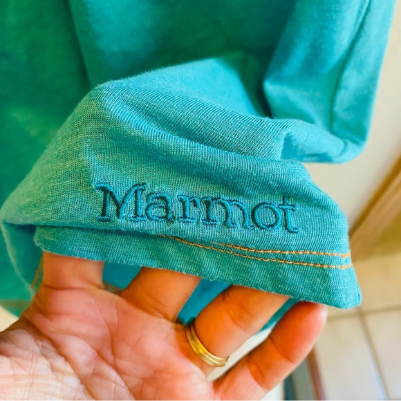 Ladies Marmot Katie Dry-Release Turquoise Top - Picture 5 of 5